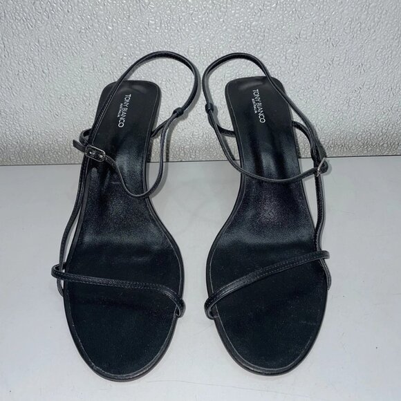Tony Bianco Caprice Black Kid Sandal Heel Women's US 10 - Picture 1 of 7